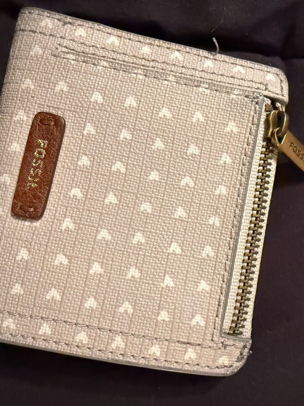 Fossil Brown Leather Interior Wallet